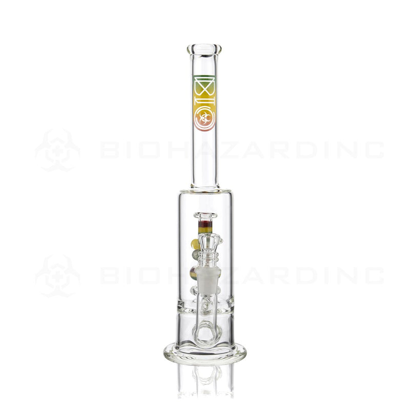 BIO Glass Stemless | 13" 65mm x 9mm Replica Mini Pipe Showerhead Perc Water Pipe | Rasta