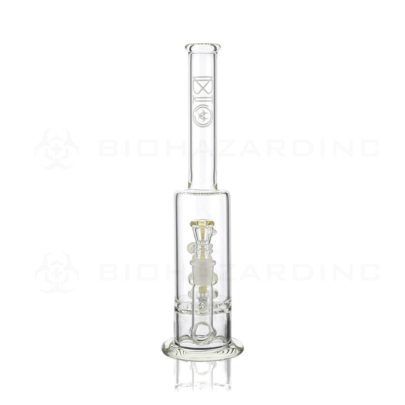 BIO Glass Stemless | 13" 65mm x 9mm Replica Mini Pipe Showerhead Perc Water Pipe | White