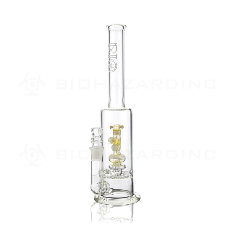 BIO Glass Stemless | 13" 65mm x 9mm Replica Mini Pipe Showerhead Perc Water Pipe | White