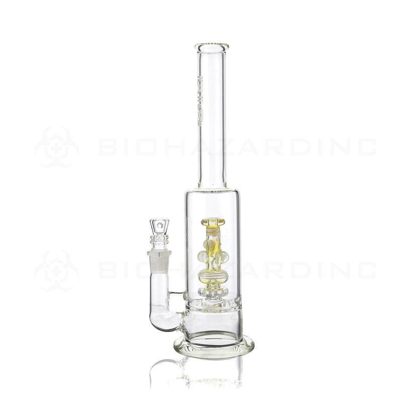 BIO Glass Stemless | 13" 65mm x 9mm Replica Mini Pipe Showerhead Perc Water Pipe | White