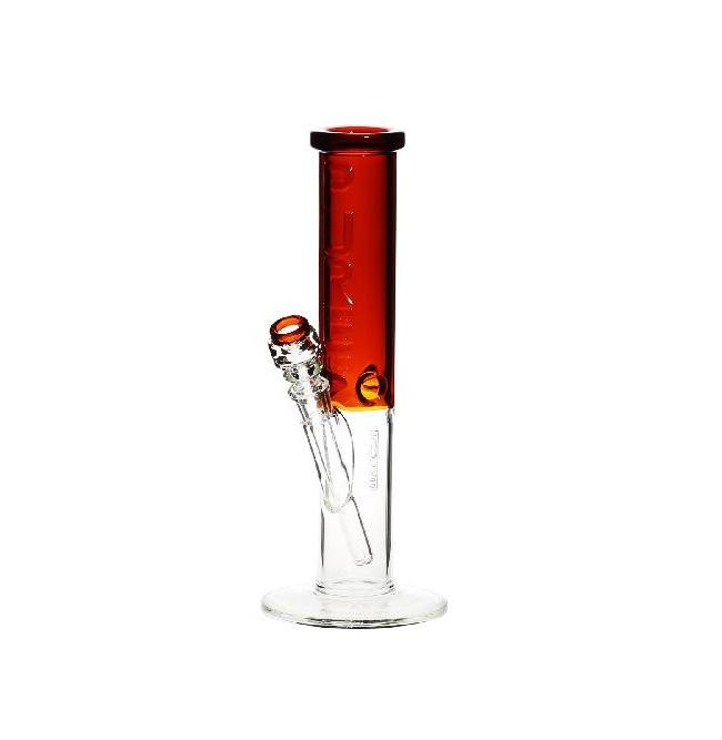 PURE Glass | 12" 50mm x 5mm Insight Straight Water Pipe | Amber