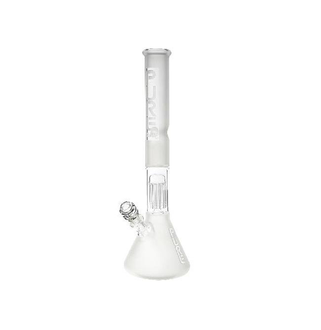 PURE Glass | 18" 10 Arm Tree Beaker Water Pipe | Frost