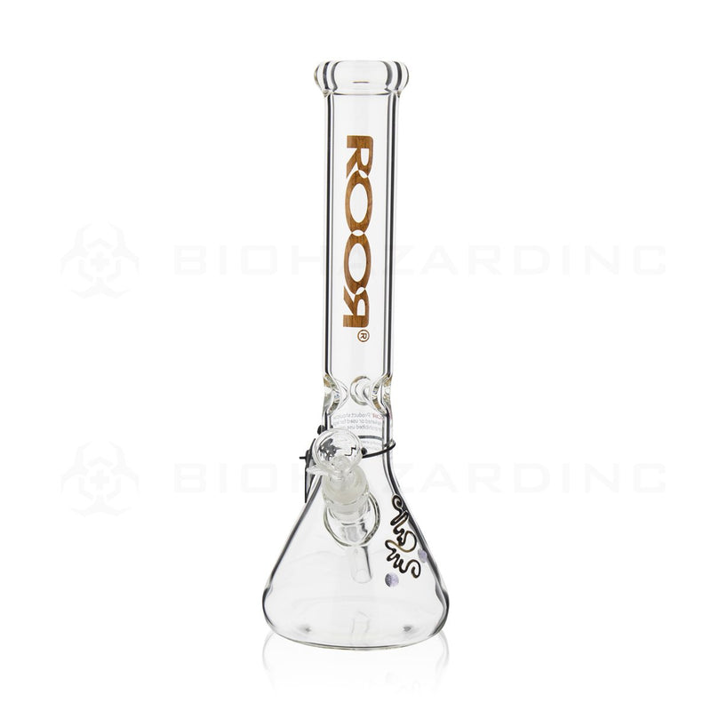 RooR® | 14" 45mm x 5mm Classic Beaker Waterpipe | Wood Logo