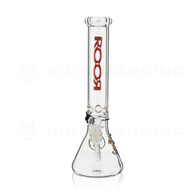 RooR® | 14" 50mm x 5mm Classic Beaker Waterpipe | Red Logo