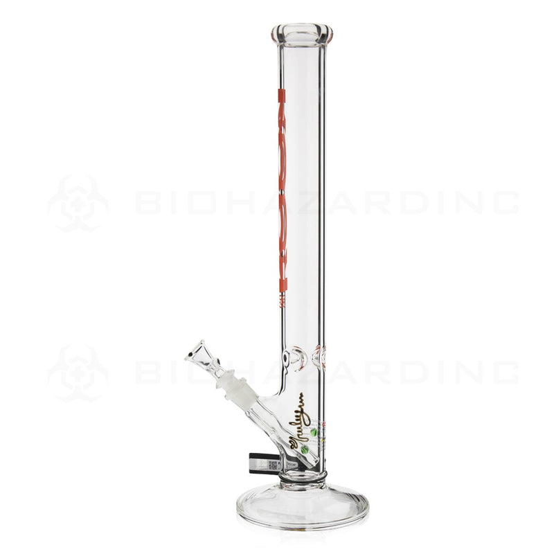 RooR® | 18" 45mm x 5mm Classic Straight Water Pipe | Red Logo