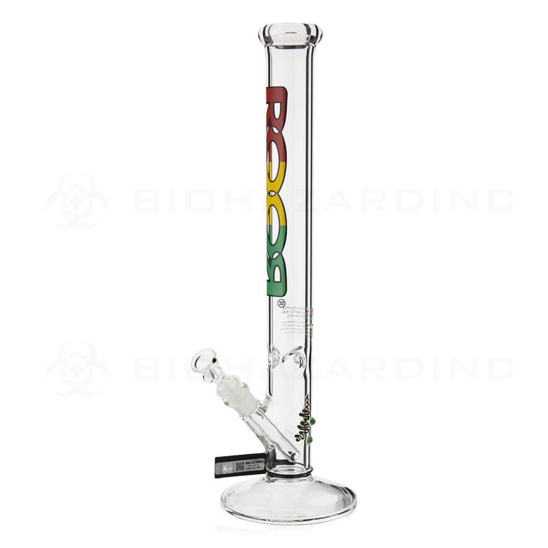 RooR® | 18" 45mm x 5mm Classic Straight Water Pipe | Rasta Logo