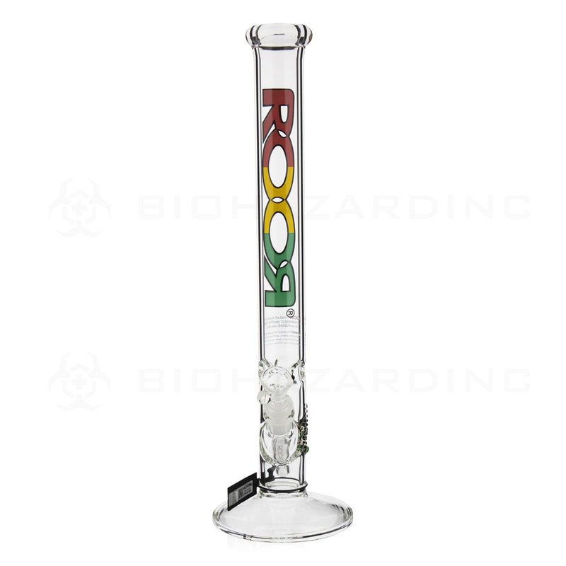 RooR® | 18" 45mm x 5mm Classic Straight Water Pipe | Rasta Logo