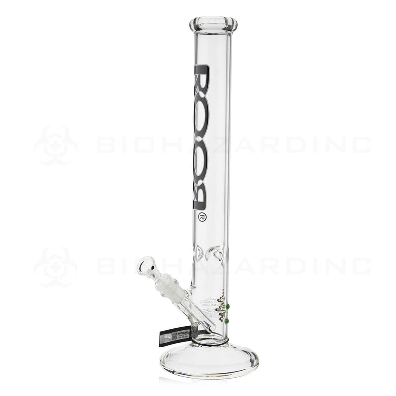 RooR® | 18" 50mm x 5mm Classic Straight Water Pipe | Black & White Logo