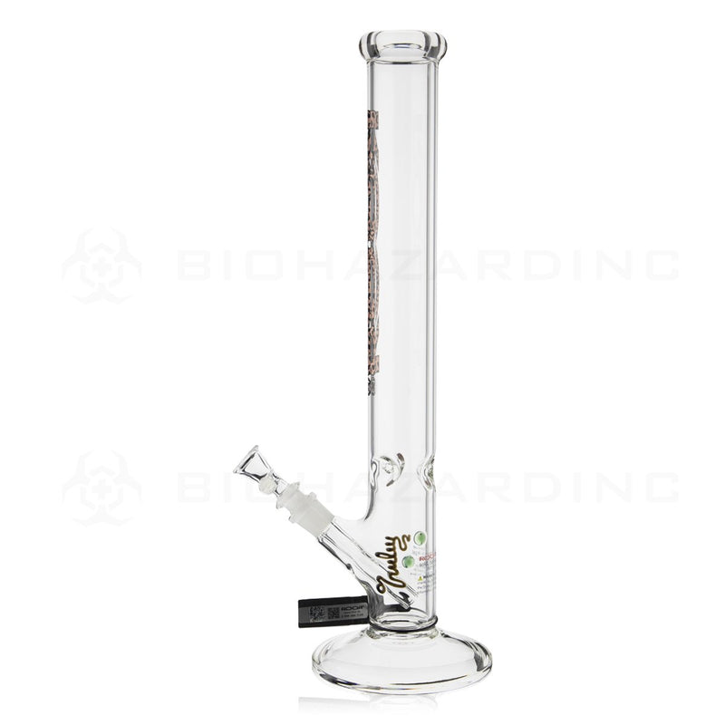 RooR® | 18" 50mm x 5mm Classic Straight Water Pipe | Cheetah Logo