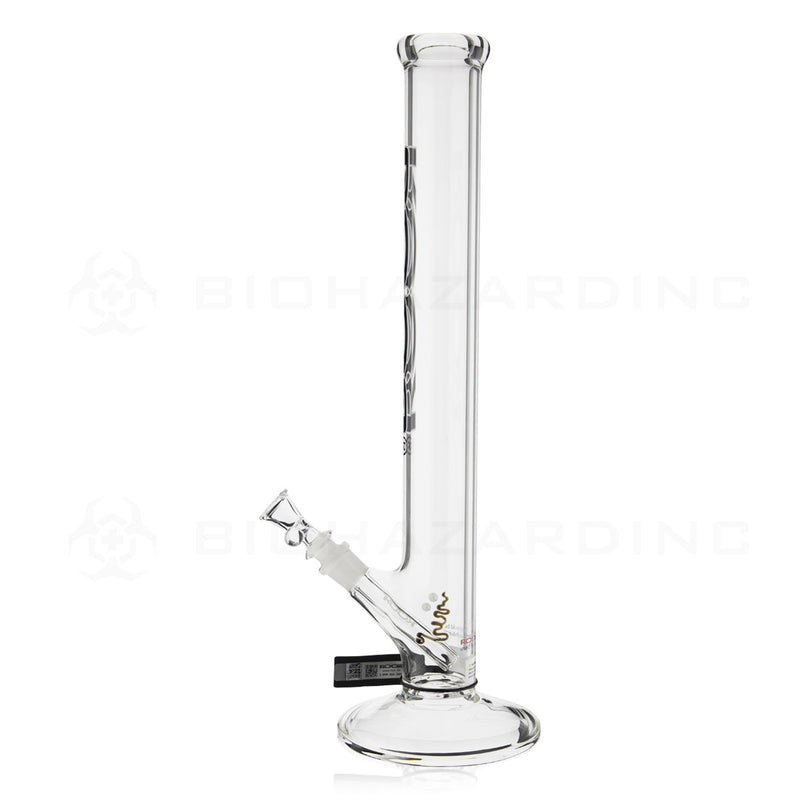 RooR® | 18" 50mm x 5mm Classic Straight Water Pipe | Black & White