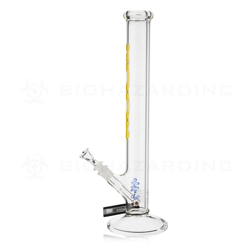 RooR® | 18" 50mm x 5mm Classic Straight Water Pipe | Yellow Logo