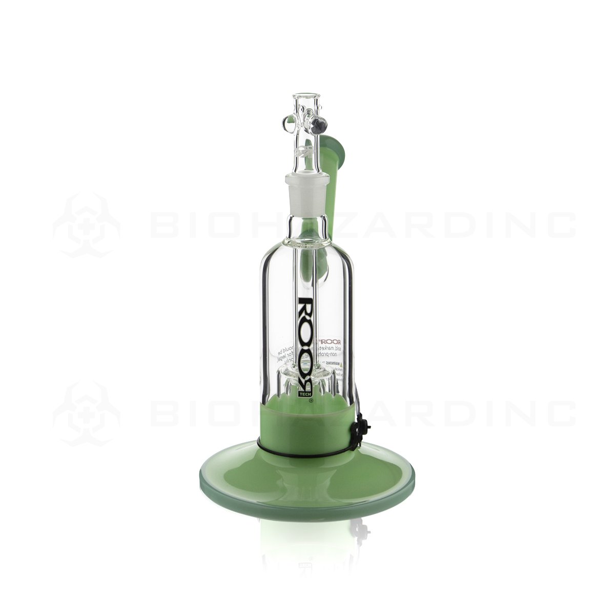 RooR® Tech | 9" Fixed Barrel Bubbler | Milky & Mint with Black Logo