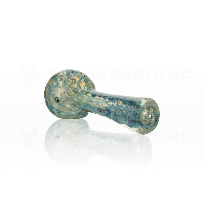 4" to 5" Frit Glass Hand Pipe with Flared Mouthpiece