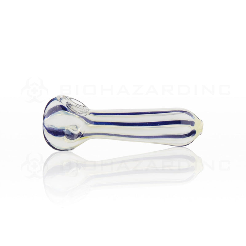 4.5" Navy Blue and White Stripe Hand Pipe