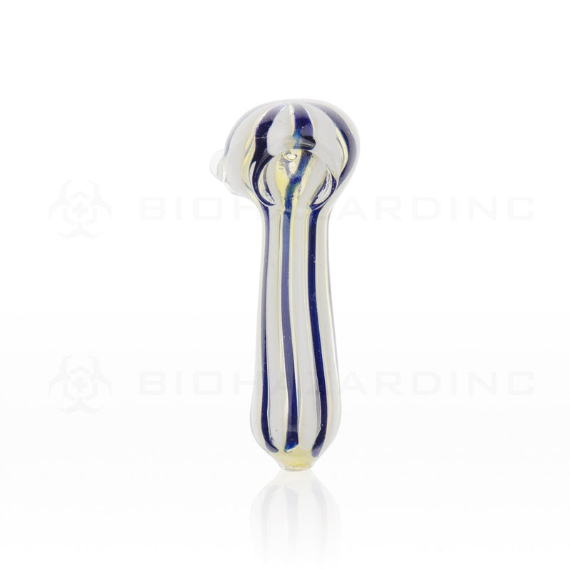 4.5" Navy Blue and White Stripe Hand Pipe