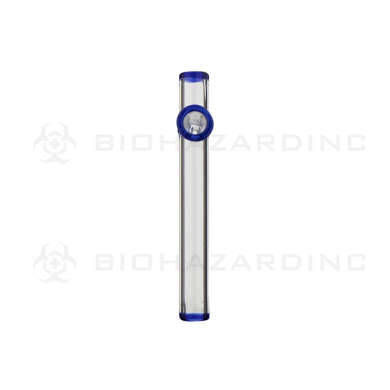 4" Mini Glass Steamroller | Blue Trim