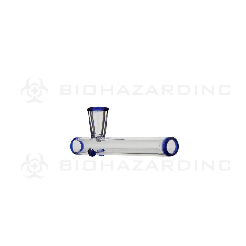 4" Mini Glass Steamroller | Blue Trim