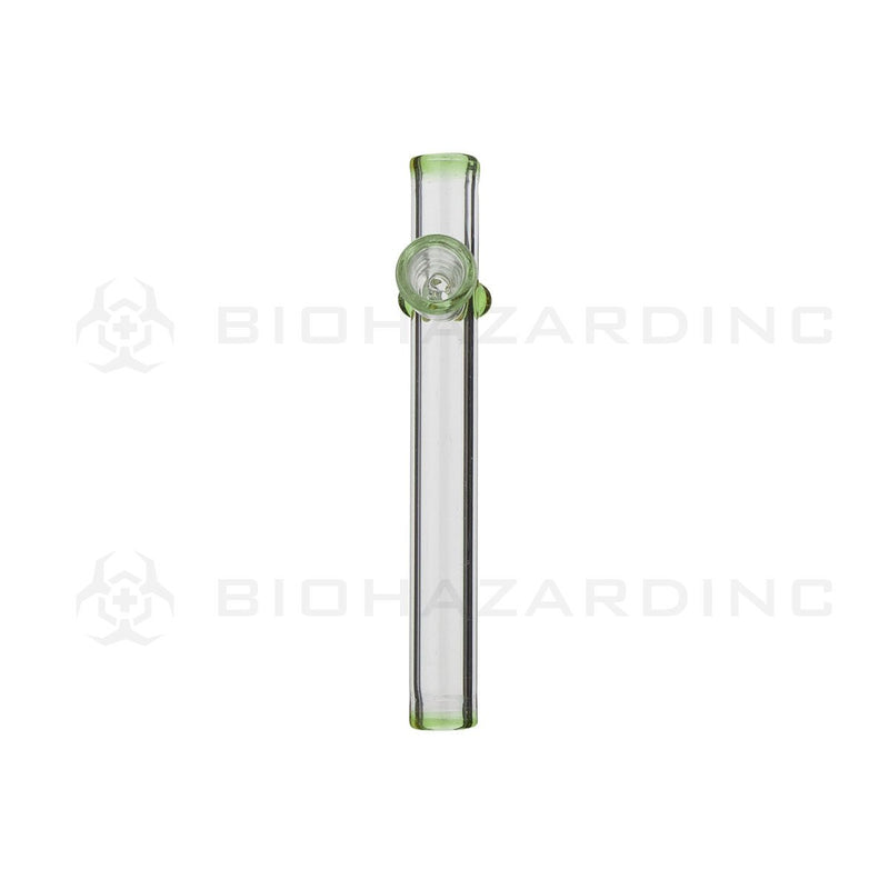 4" Mini Glass Steamroller | Green Trim