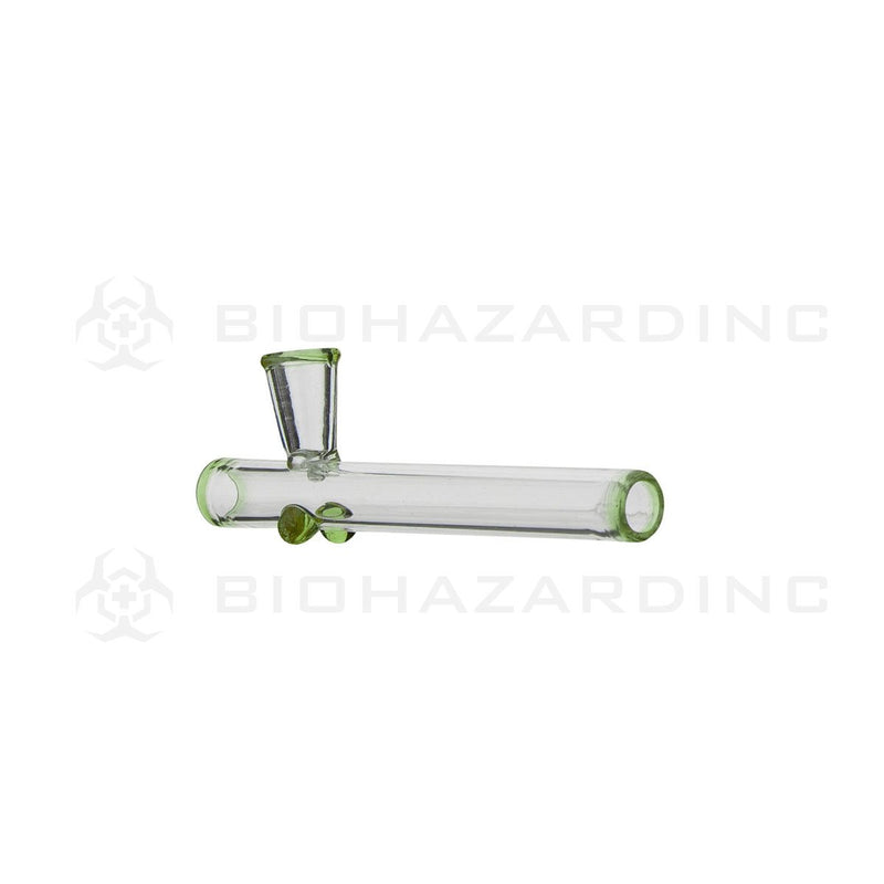 4" Mini Glass Steamroller | Green Trim