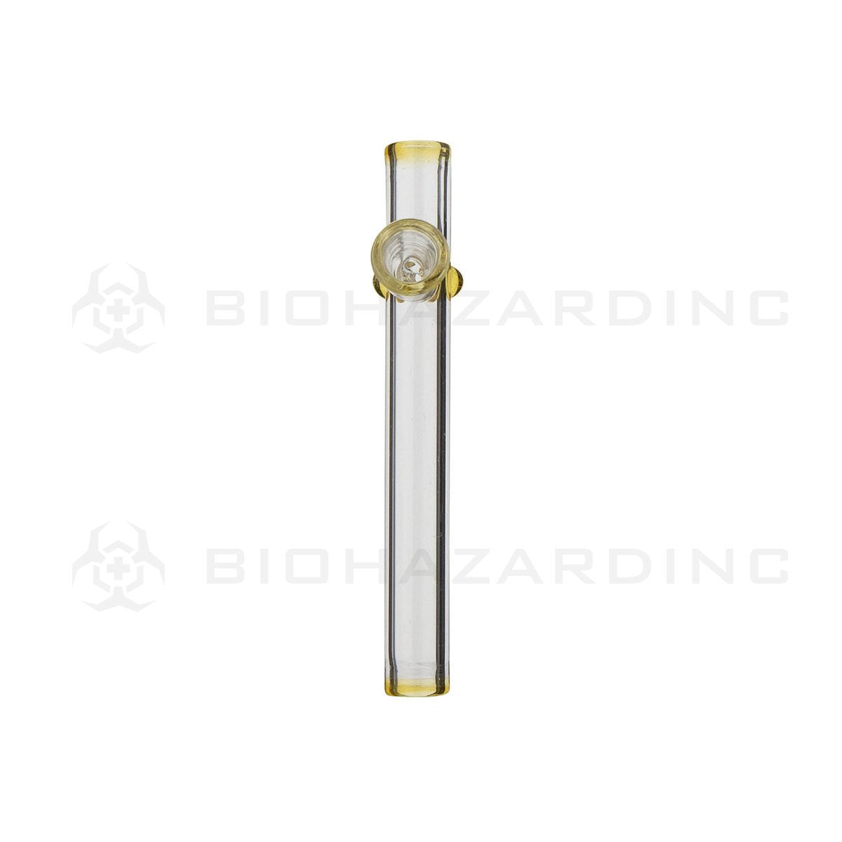 4" Mini Glass Steamroller | Amber Trim