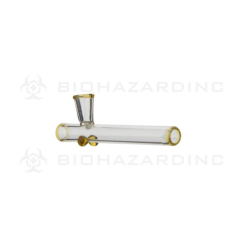 4" Mini Glass Steamroller | Amber Trim