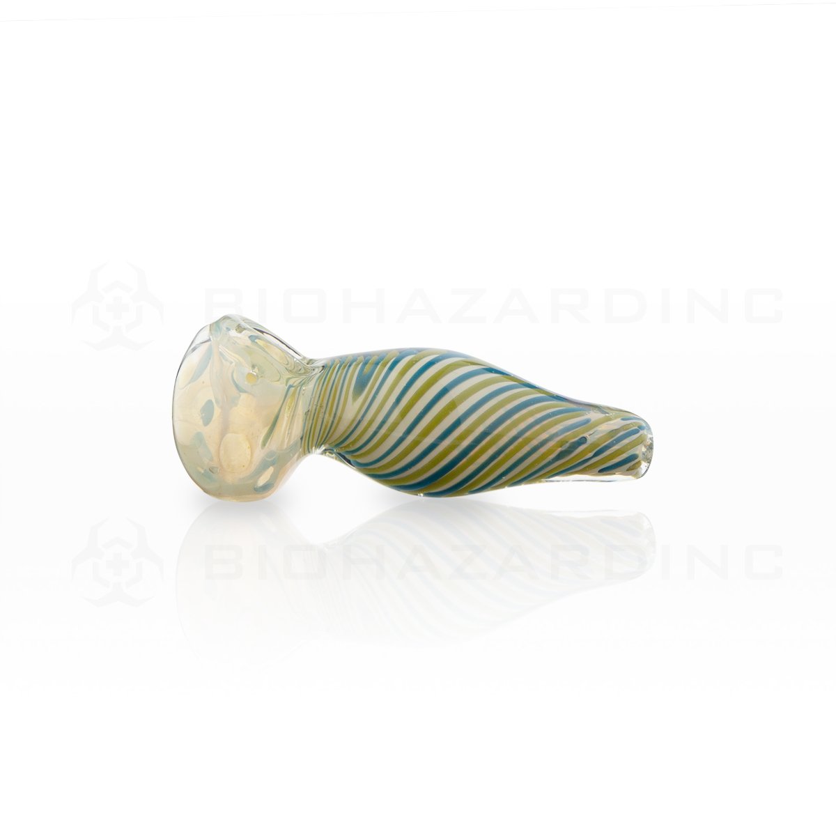 4" Heavy Rod Striped Hand Pipe | Assorted Colors