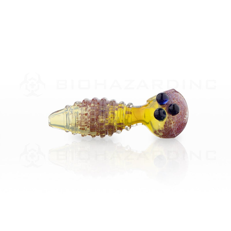 4" Heavy Fumed Glass Hand Pipe with Spiral Grip