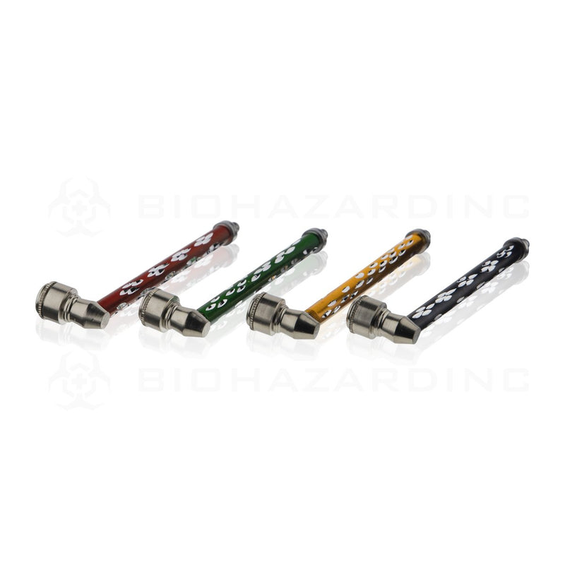 6.5" Metal Diamond Cut Hand Pipe | Assorted Colors | 12 Count