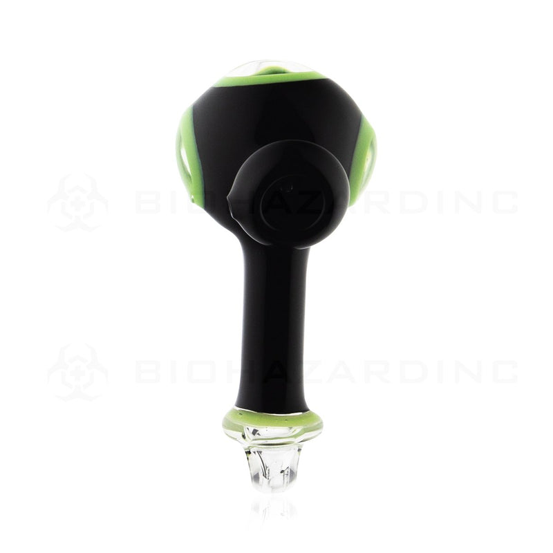 5" Porthole Hand Pipe | Black/Slyme Green