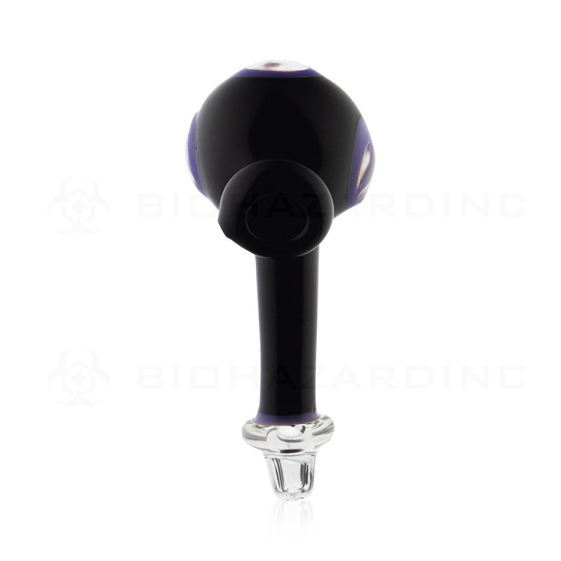 5" Porthole Hand Pipe | Black/Slyme Purple