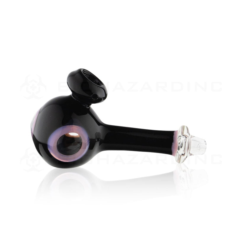 5" Porthole Hand Pipe | Black & Slyme Pink