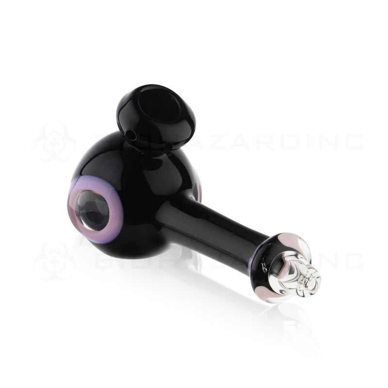 5" Porthole Hand Pipe | Black & Slyme Pink