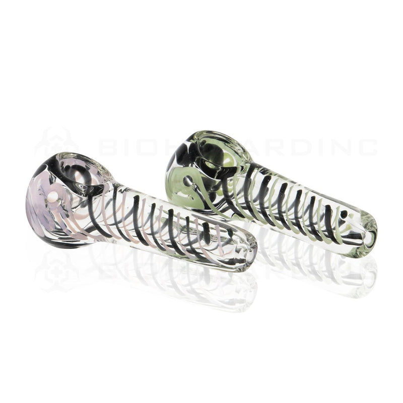 3" Coil Swirl Slyme Hand Pipes | Assorted Colors - 10 Count