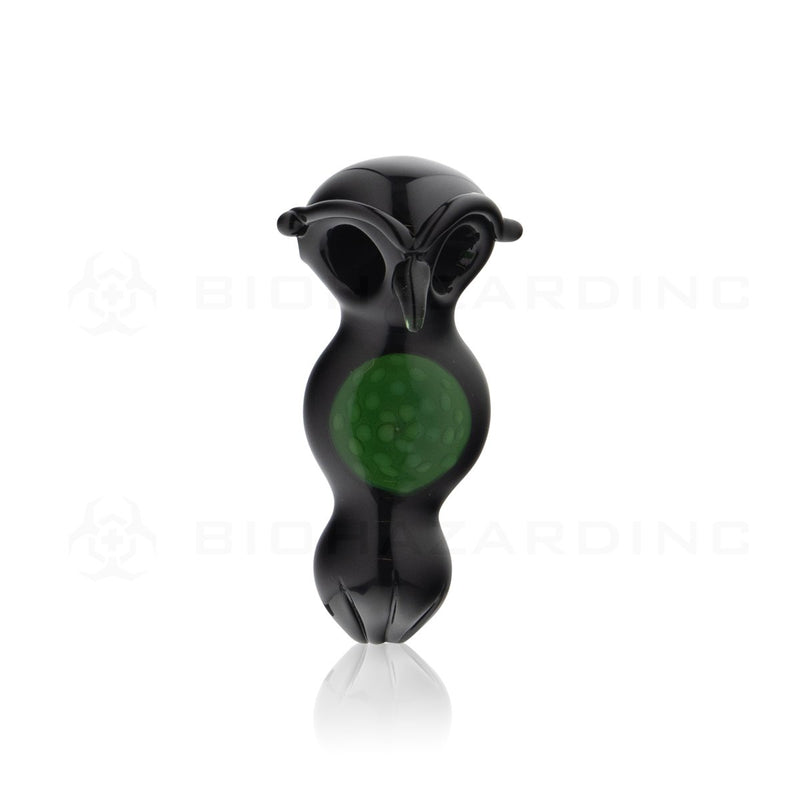 Novelty | 5" Owl Gem Dual Bowl Hand Pipe