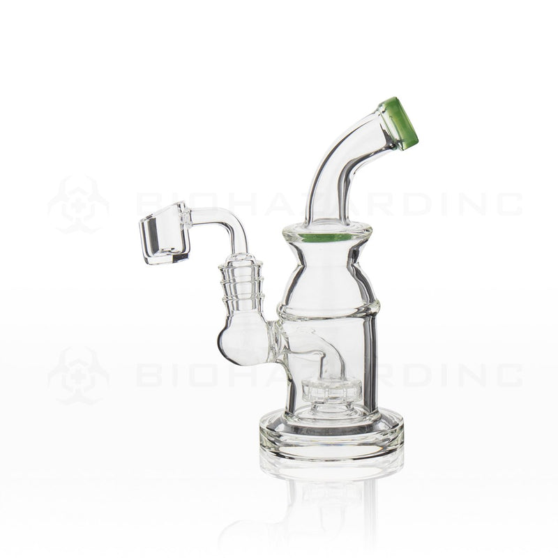 6" Color Trim Showerhead Perc Dab Rig | Assorted