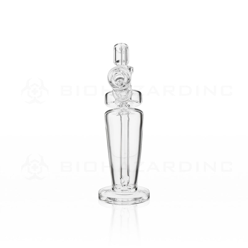 BIO Glass | 8" 5mm Mechanix Bent Dab Rig | Black Logo