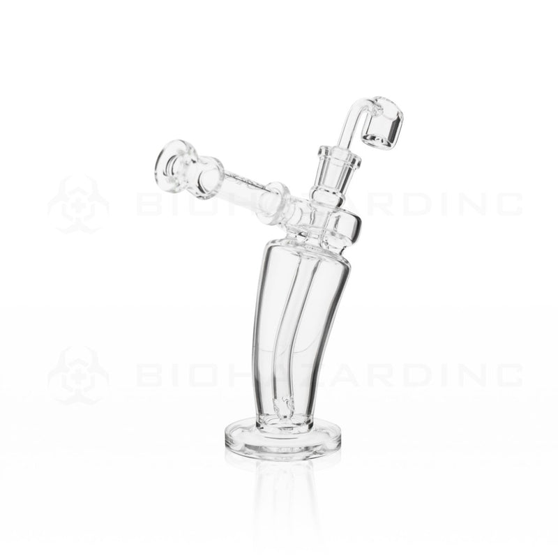 BIO Glass | 8" 5mm Mechanix Bent Dab Rig | Black Logo