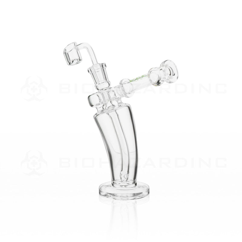 BIO Glass | 8" 5mm Mechanix Bent Dab Rig | Gold Logo