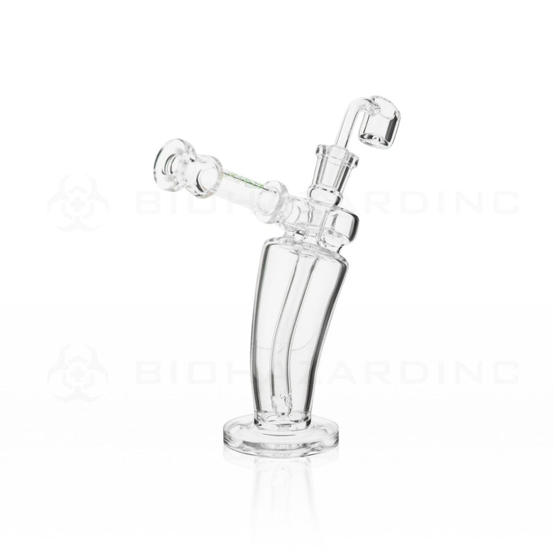 BIO Glass | 8" 5mm Mechanix Bent Dab Rig | Gold Logo