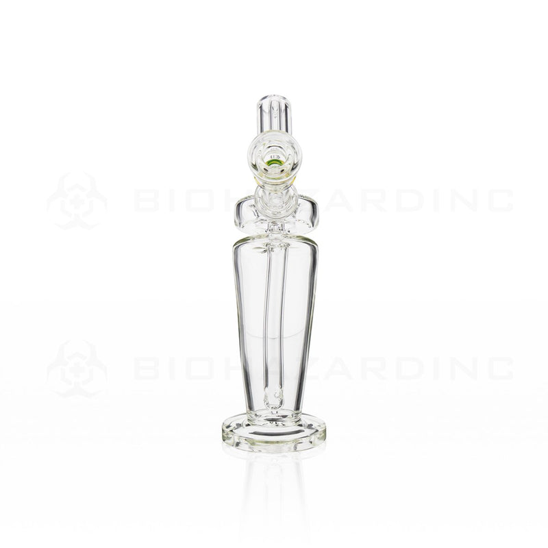 BIO Glass | 8" 5mm Mechanix Bent Dab Rig | Rasta Logo