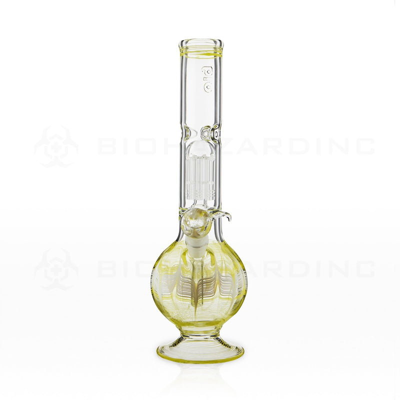 Wrap & Rake | 14" 8 Arm Tree Perc Bubble Water Pipe | Yellow