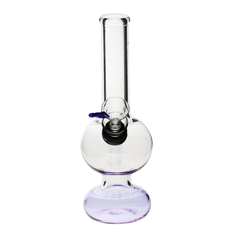 6" 25mm x 4mm Mini Water Pipe with Slider Bowl | Purple