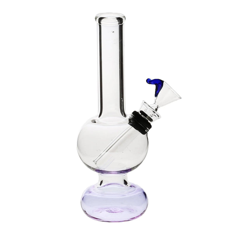 6" 25mm x 4mm Mini Water Pipe with Slider Bowl | Purple