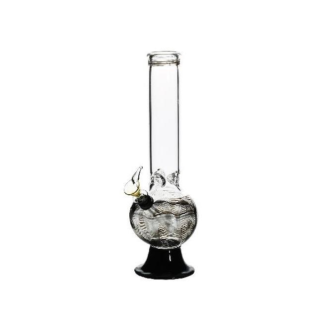 Wrap & Rake | 10" Bubble Martini Water Pipe | Black