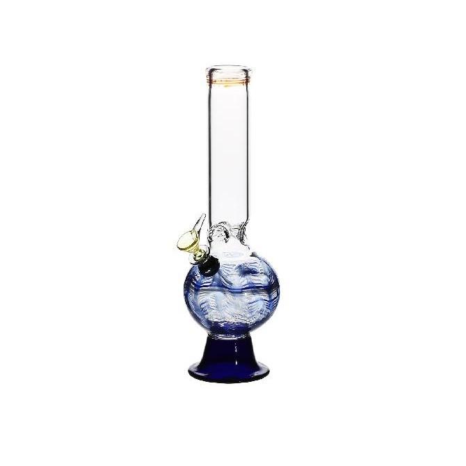 Wrap & Rake | 10" Bubble Martini Water Pipe | Blue