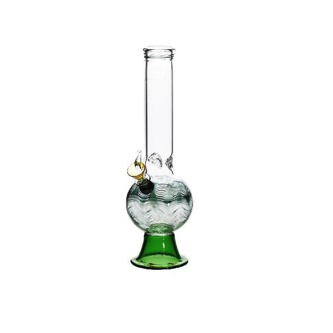 Wrap & Rake | 10" Bubble Martini Water Pipe | Green