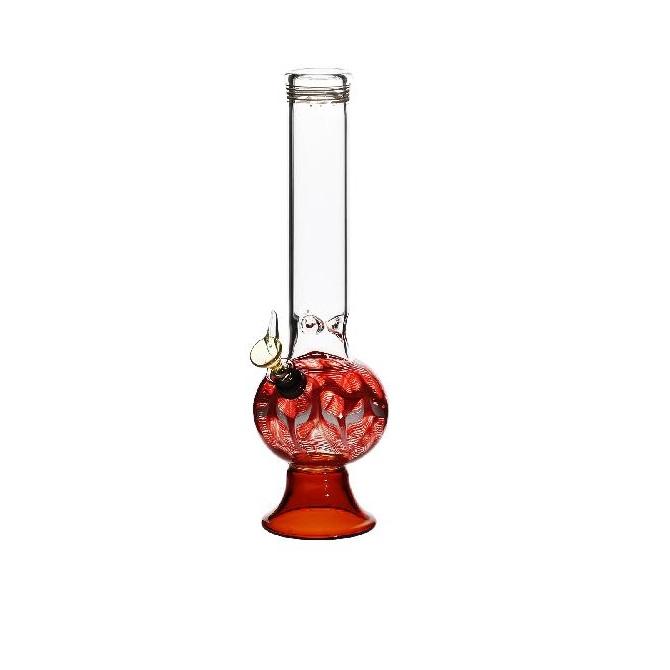 Wrap & Rake | 10" Bubble Martini Water Pipe | Red