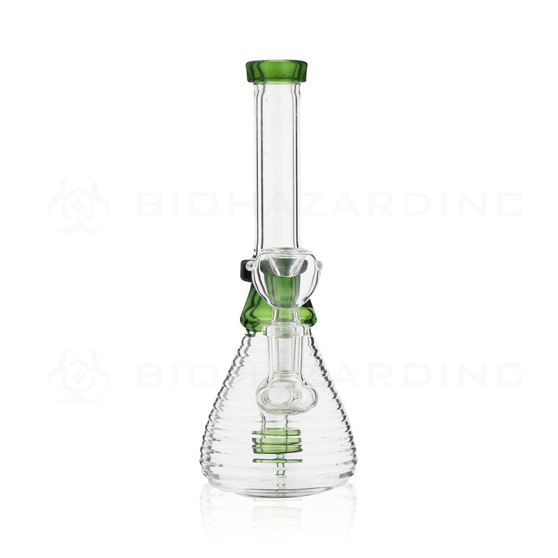 8" Ridged Beaker Water Pipe | Green