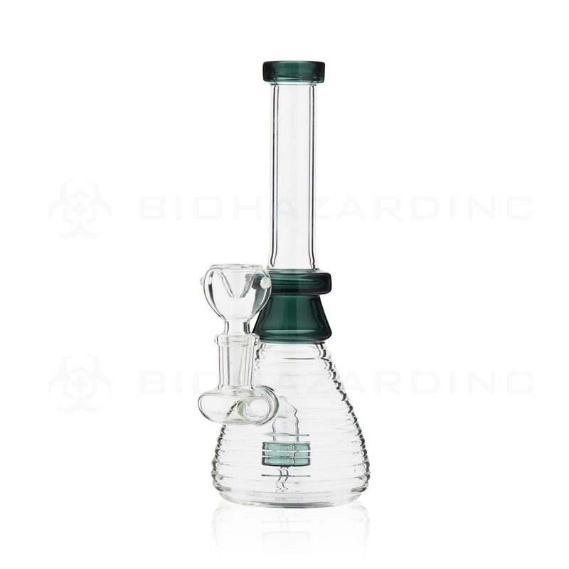 8" Ridged Beaker Water Pipe | Lake Green