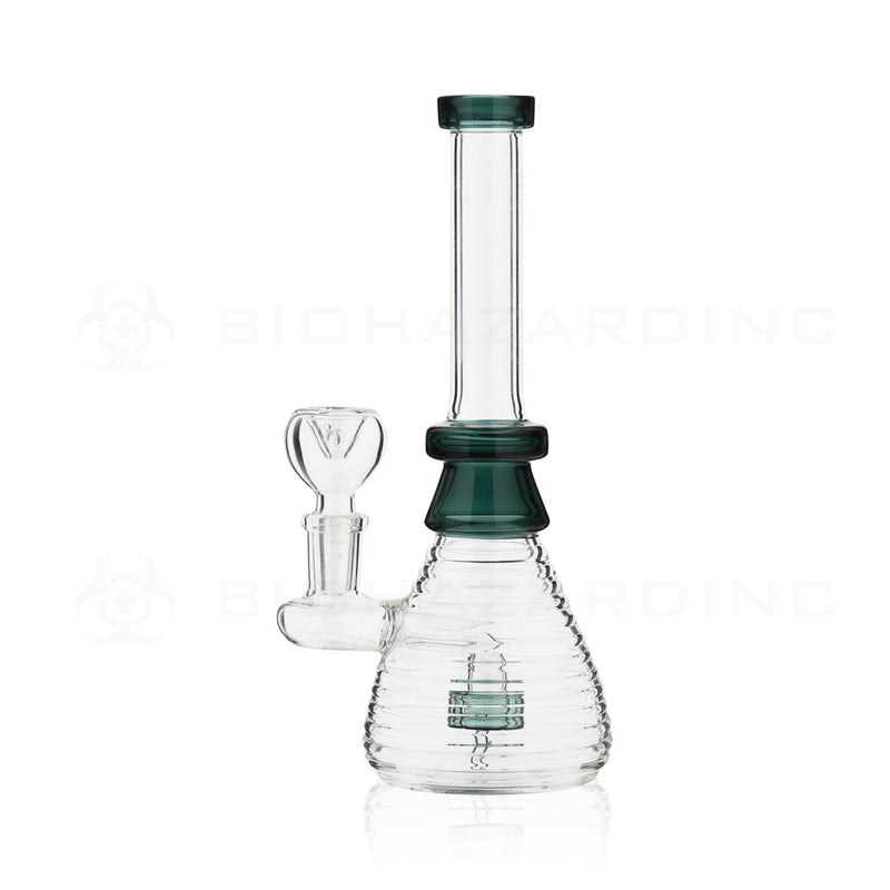 8" Ridged Beaker Water Pipe | Lake Green